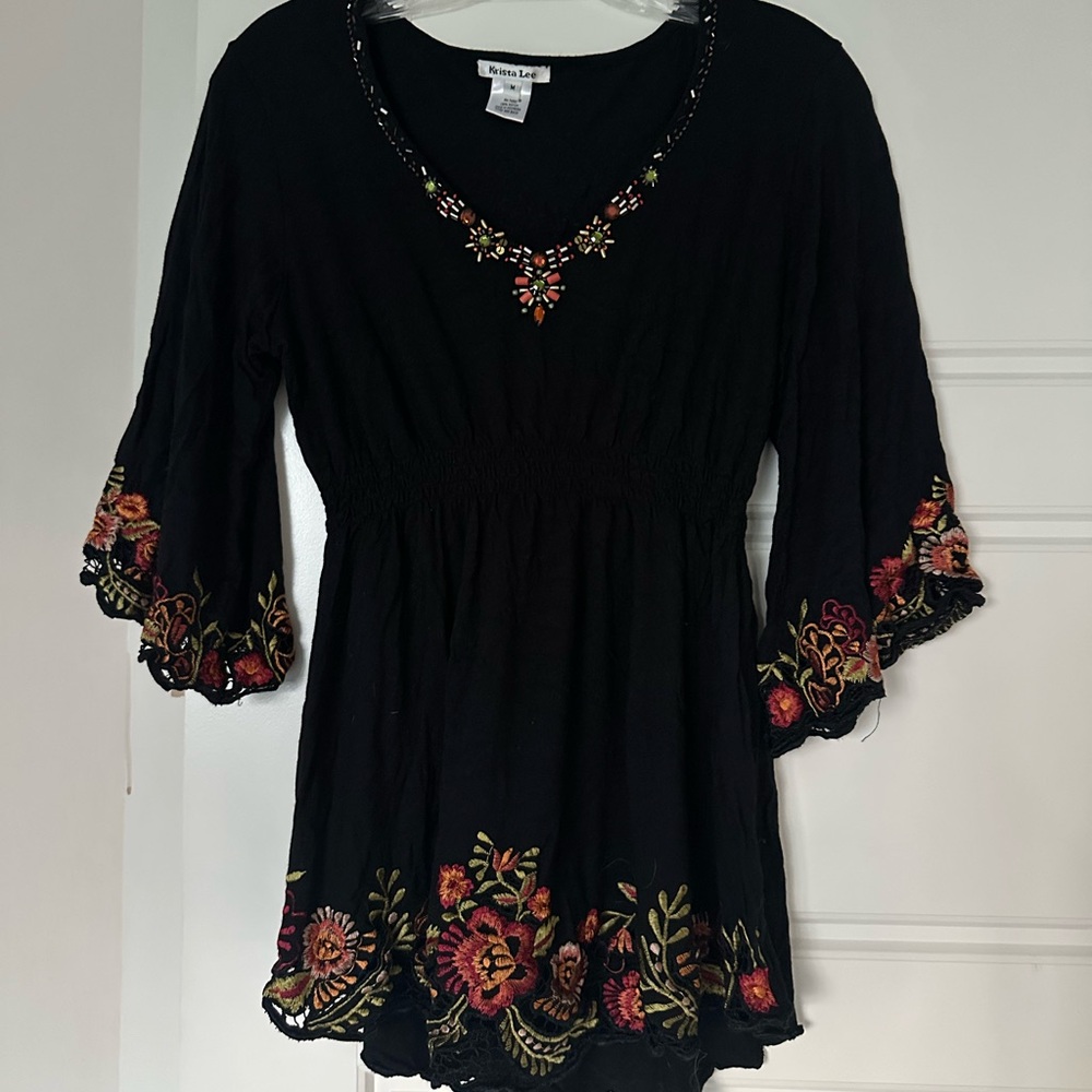 Embroidered Krista Lee dress